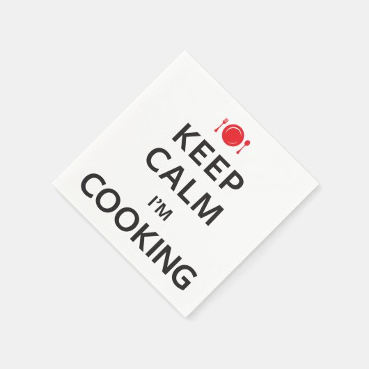 Behalt Ruhe, ich koche Serviette (Ecke)