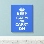 Behalt Ruhe - jeder Farbhintergrund! Leinwanddruck (Insitu (Holzboden))