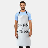 Behalt Ruhe mach die Geschirr Schürze (Getragen)