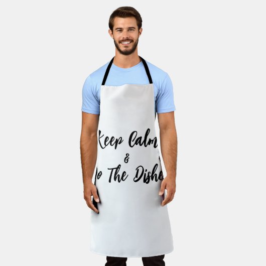 Behalt Ruhe mach die Geschirr Schürze (Getragen)