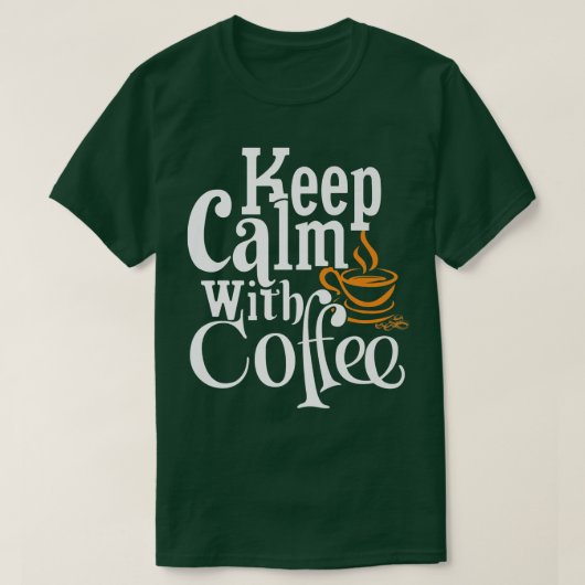 Behalt Ruhe mit Kaffee Funny Premium T-Shirt (Design vorne)