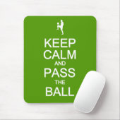 Behalt Ruhe & Pass Das Ball-Mousepad Mousepad (Mit Mouse)