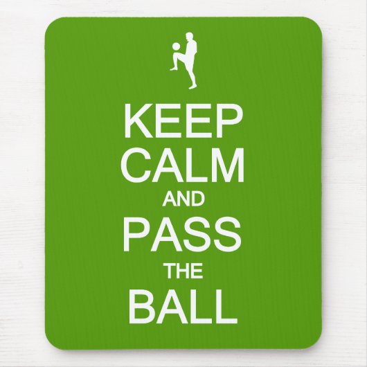 Behalt Ruhe & Pass Das Ball-Mousepad Mousepad (Vorne)