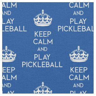 Behalt Ruhe - Pickleball (benutzerdefinierte Grö Stoff