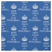 Behalt Ruhe - Pickleball (benutzerdefinierte Größe Stoff (Muster)