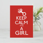 Behalt Ruhe sein Mädchen Ankündigung (Stehend Vorderseite)