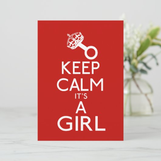 Behalt Ruhe sein Mädchen Ankündigung (Stehend Vorderseite)