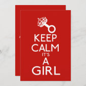 Behalt Ruhe sein Mädchen Ankündigung (Vorne/Hinten)