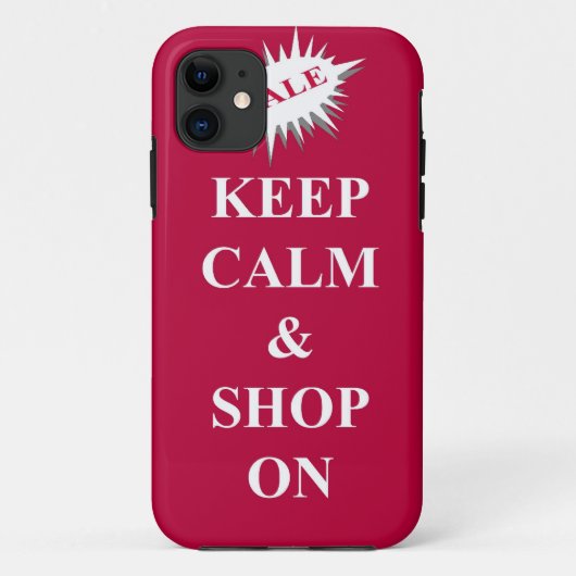 behalt Ruhe & Shop auf Case-Mate iPhone Hülle (Rückseite)