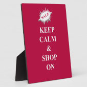 behalt Ruhe & Shop auf Fotoplatte (Seite)