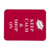 behalt Ruhe & Shop auf Magnet (Horizontal)