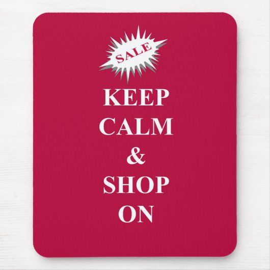 behalt Ruhe & Shop auf Mousepad (Vorne)