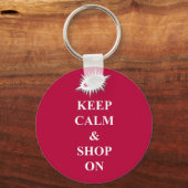 behalt Ruhe & Shop auf Schlüsselanhänger (Vorderseite)