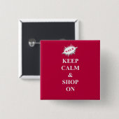 "behalt Ruhe & Shop on" Button (Vorne & Hinten)