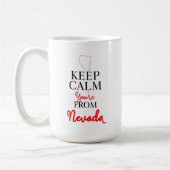 Behalt Ruhe Sie sind aus Nevada Kaffeetasse (Links)
