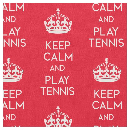 Behalt Ruhe - Tennis (nach Maß und Farbe) Stoff (Nahaufnahme)