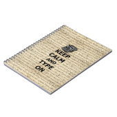 Behalt Ruhe & tippen Notizblock (Linke Seite)