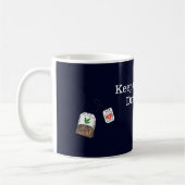 Behalt Ruhe, trinken Tee Kaffeetasse (Links)