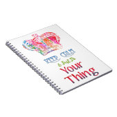 Behalt Ruhe tun, was Sie wollen Notizblock (Rechte Seite)