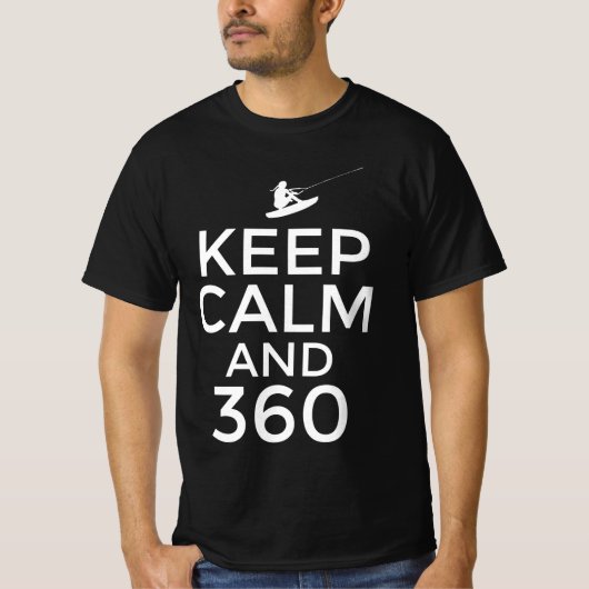Behalt Ruhe und 360 T-Shirt (Vorderseite)