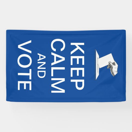 Behalt Ruhe und Abstimmung 2026 Banner (Horizontal)