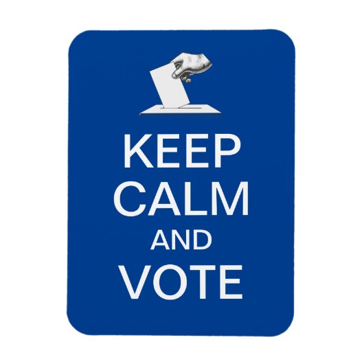 Behalt Ruhe und Abstimmung 2026 Magnet (Vertikal)