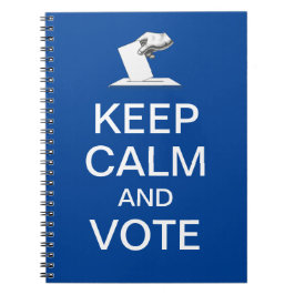 Behalt Ruhe und Abstimmung 2026 Notizblock