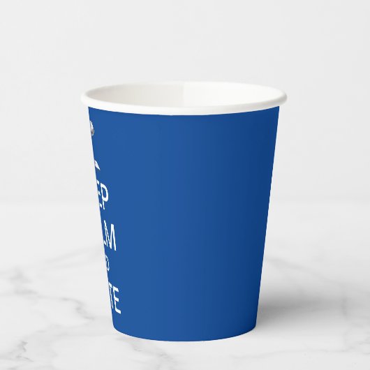 Behalt Ruhe und Abstimmung 2026 Pappbecher (Links)