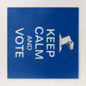 Behalt Ruhe und Abstimmung 2026 Puzzle (Horizontal)