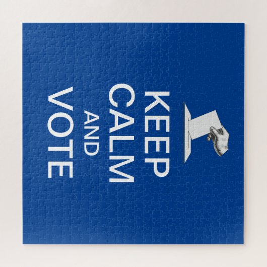 Behalt Ruhe und Abstimmung 2026 Puzzle (Horizontal)