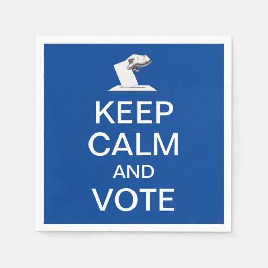 Behalt Ruhe und Abstimmung 2026 Serviette (Vorderseite)
