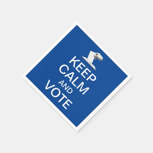 Behalt Ruhe und Abstimmung 2026 Serviette (Ecke)
