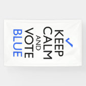 Behalt Ruhe und Abstimmung Blue Banner (Horizontal)