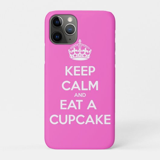 Behalt Ruhe und aß einen Cupcake Case-Mate iPhone Hülle (Rückseite)