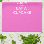Behalt Ruhe und aß einen Cupcake Küchentuch (Gefaltet)