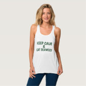 Behalt Ruhe und azuralge Tank Top (Vorderseite Vollansicht)