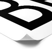 Behalt Ruhe und Bake Brownies Poster (Ecke)