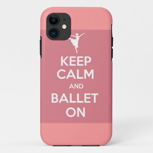 Behalt Ruhe und Ballett auf iPhone-Gehäuse Case-Mate iPhone Hülle (Rückseite)