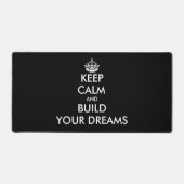 Behalt Ruhe und baue Deine Wunschschreibmatte Schreibtischunterlage (Vorderseite)