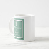 Behalt Ruhe und Behalt des Gebet Kaffeetasse (Vorderseite Links)