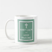 Behalt Ruhe und Behalt des Gebet Kaffeetasse (Links)