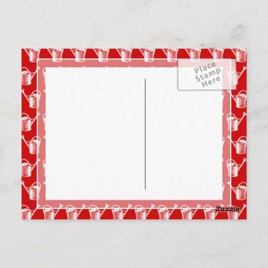 Behalt Ruhe und Behalt Gärtnergärtner's Funny Funn Postkarte (Rückseite)