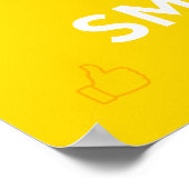 Behalt Ruhe und Behalt lächeln Poster (Ecke)