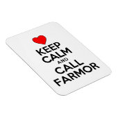 Behalt Ruhe und berufe den Bauernhof auf schwedisc Magnet (Rechte Seite)