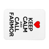 Behalt Ruhe und berufe den Bauernhof auf schwedisc Magnet (Horizontal)