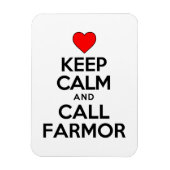 Behalt Ruhe und berufe den Bauernhof auf schwedisc Magnet (Vertikal)