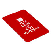 Behalt Ruhe und Besuch Wyoming Magnet (Rechte Seite)