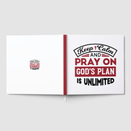 Behalt Ruhe und bete Gottes Plan ist unbegrenzt Zi Gästebuch