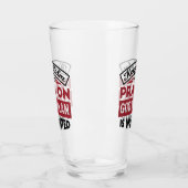 Behalt Ruhe und bete Gottes Plan ist unbegrenzt Zi Glas (Links)