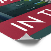 Behalt Ruhe und bleibe dich. Sicherheitspaket Poster (Ecke)